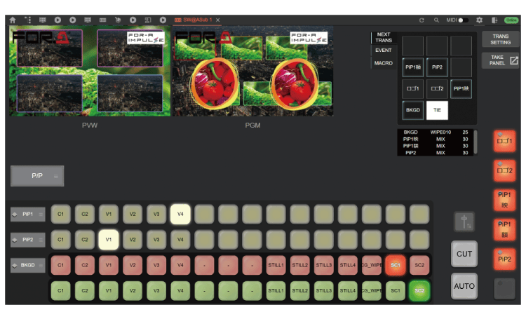 Switcher Panel GUI